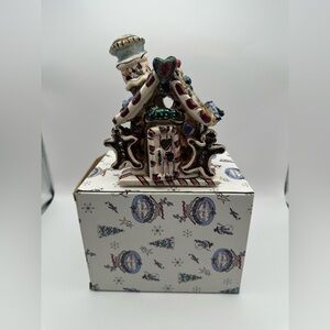 VTG Blue Sky Clayworks Gingerbread House Cottage 2000 Goldminc Valentines Day
